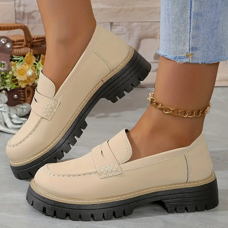 Fashion Flat Shoes Casual Matte British Style Women's Shoes