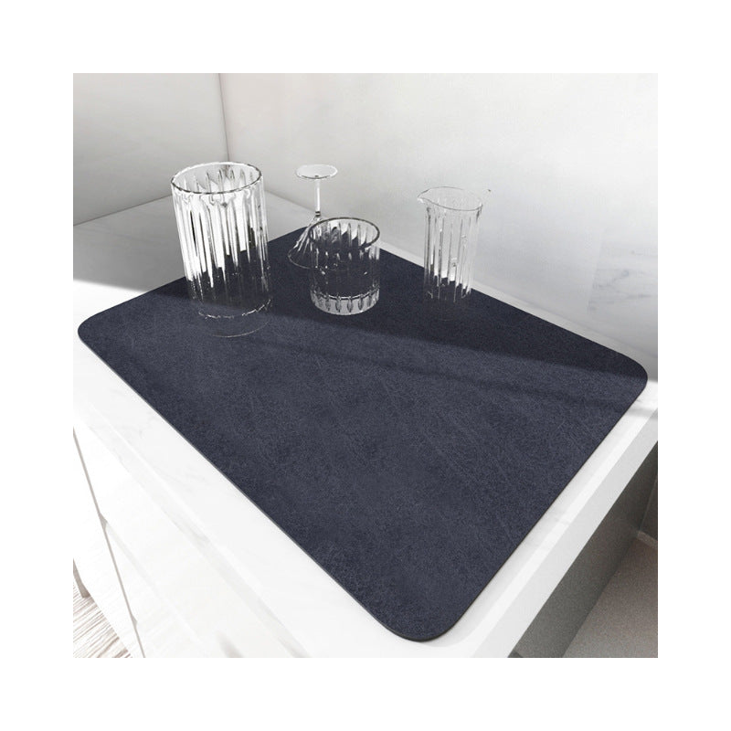 Absorbent Bowl And Plate Drying Mat Bar Counter Wash Basin Water Draining Pad Kitchen Table Table Non-slip Mat