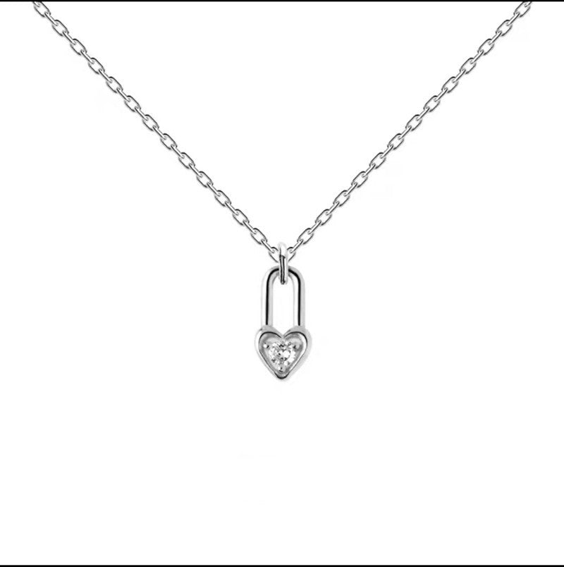 Women's 14K Gold-plated Lock Head Necklace