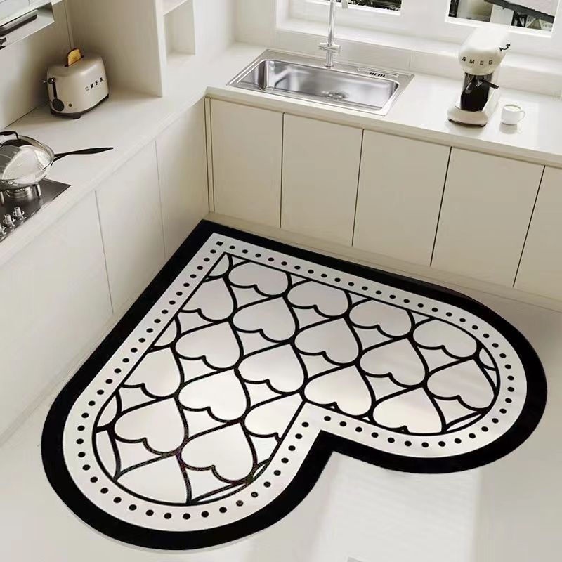 Household Kitchen Diatom Ooze Floor Mat Absorbent Oil-absorbing Quick-drying Stain-resistant Restaurant Floor Mat