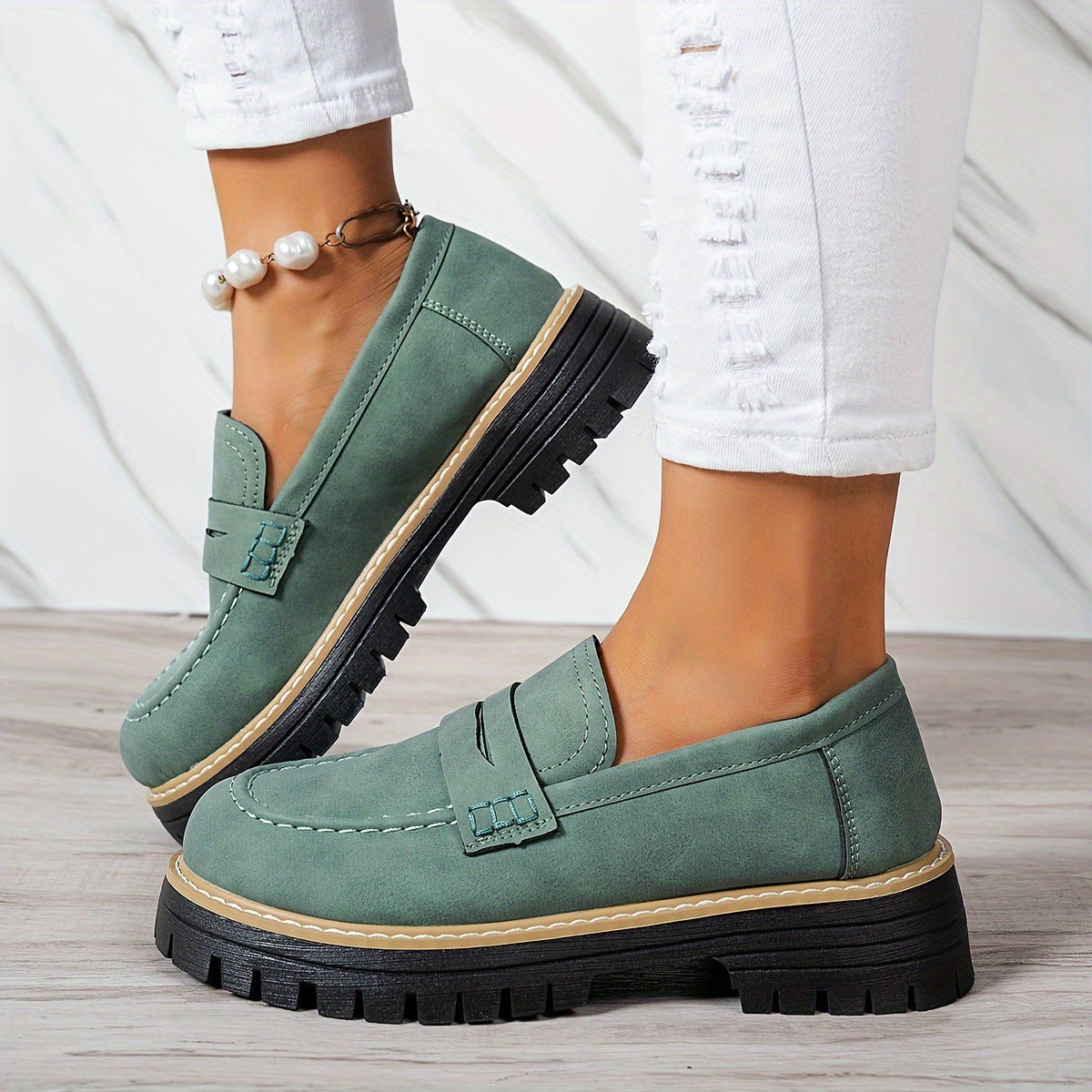 Fashion Flat Shoes Casual Matte British Style Women's Shoes