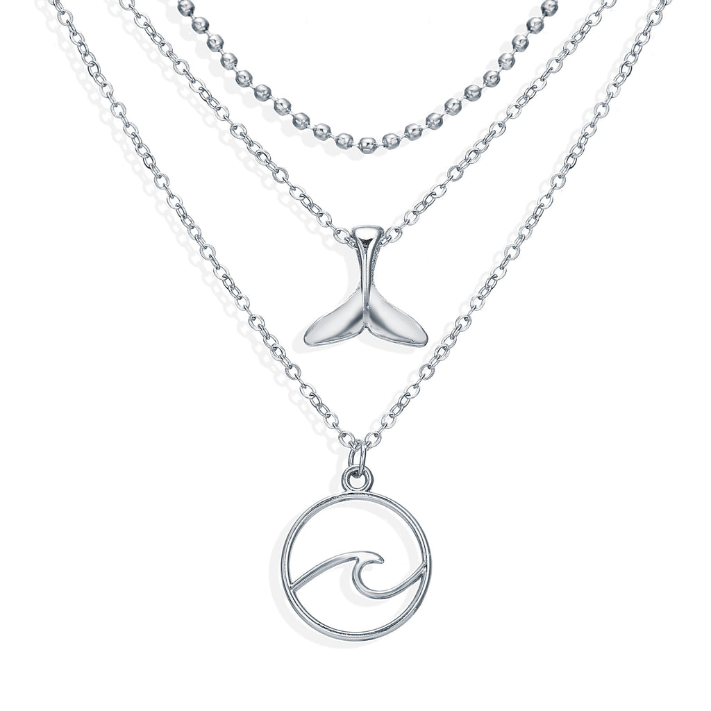 Trendy natural gold-plated necklace