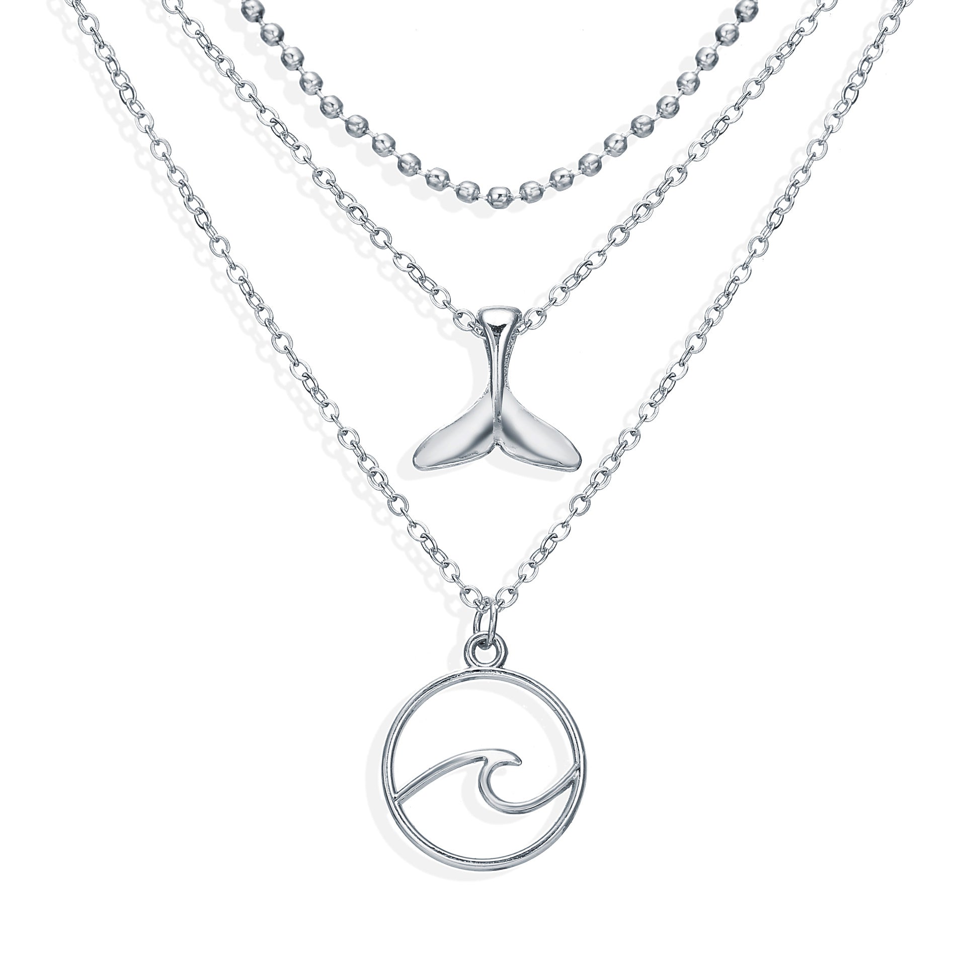 Trendy natural gold-plated necklace