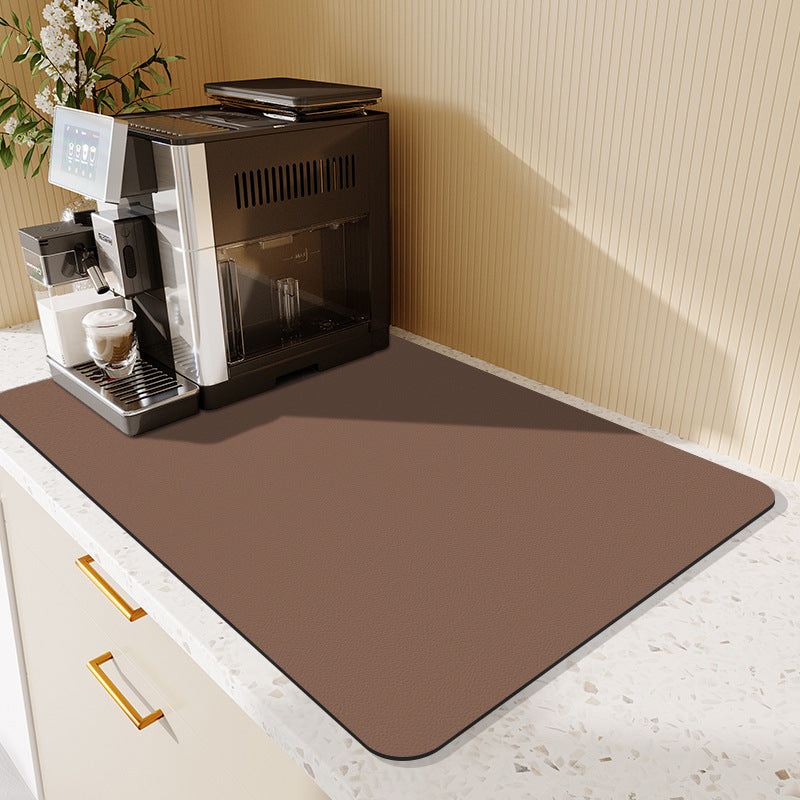 Absorbent Bowl And Plate Drying Mat Bar Counter Wash Basin Water Draining Pad Kitchen Table Table Non-slip Mat