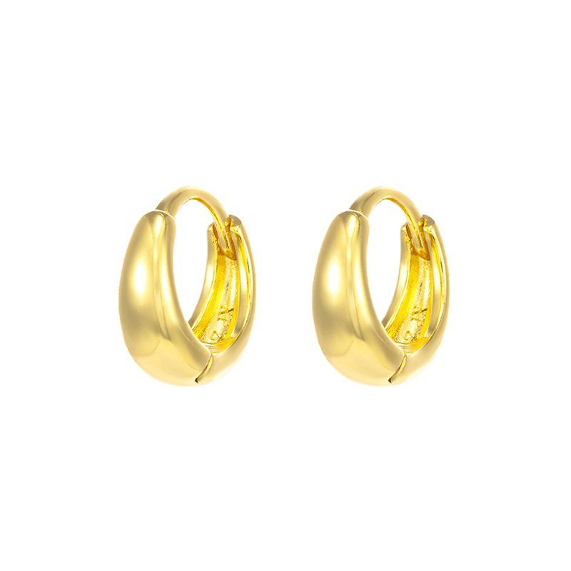 Gold Plated Hoop Earrings Women