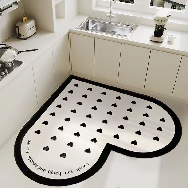 Household Kitchen Diatom Ooze Floor Mat Absorbent Oil-absorbing Quick-drying Stain-resistant Restaurant Floor Mat