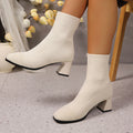 Womens Knitted Ankle Sock Boots For Autumn