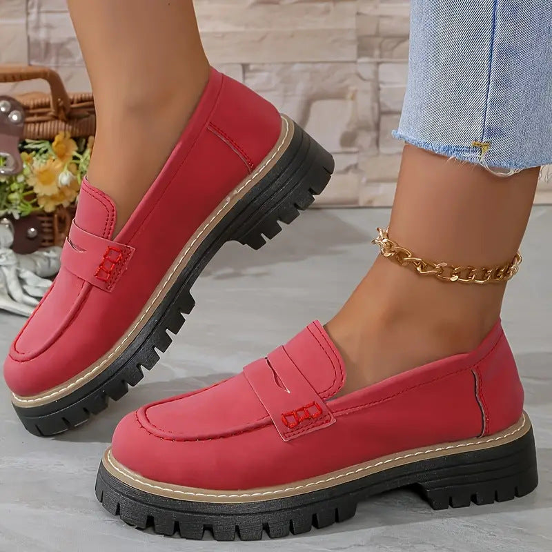 Fashion Flat Shoes Casual Matte British Style Women's Shoes